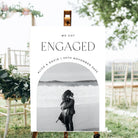 Personalised event sign – luxury custom photo with matte finish for wedding