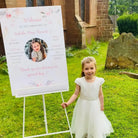 Personalised event sign – luxury custom welcome with matte finish