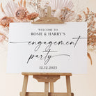 Personalised event sign – luxury foamboard welcome party with matte finish