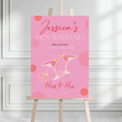 Personalised event sign – luxury party decor | hen weekend welcome cocktail