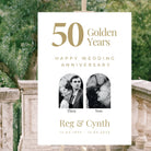 Personalised event sign | luxury wedding anniversary on premium foamboard