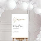 Personalised event sign – luxury wedding ceremony | custom printed foamboard