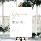 Personalised event sign – luxury wedding ceremony | custom printed foamboard