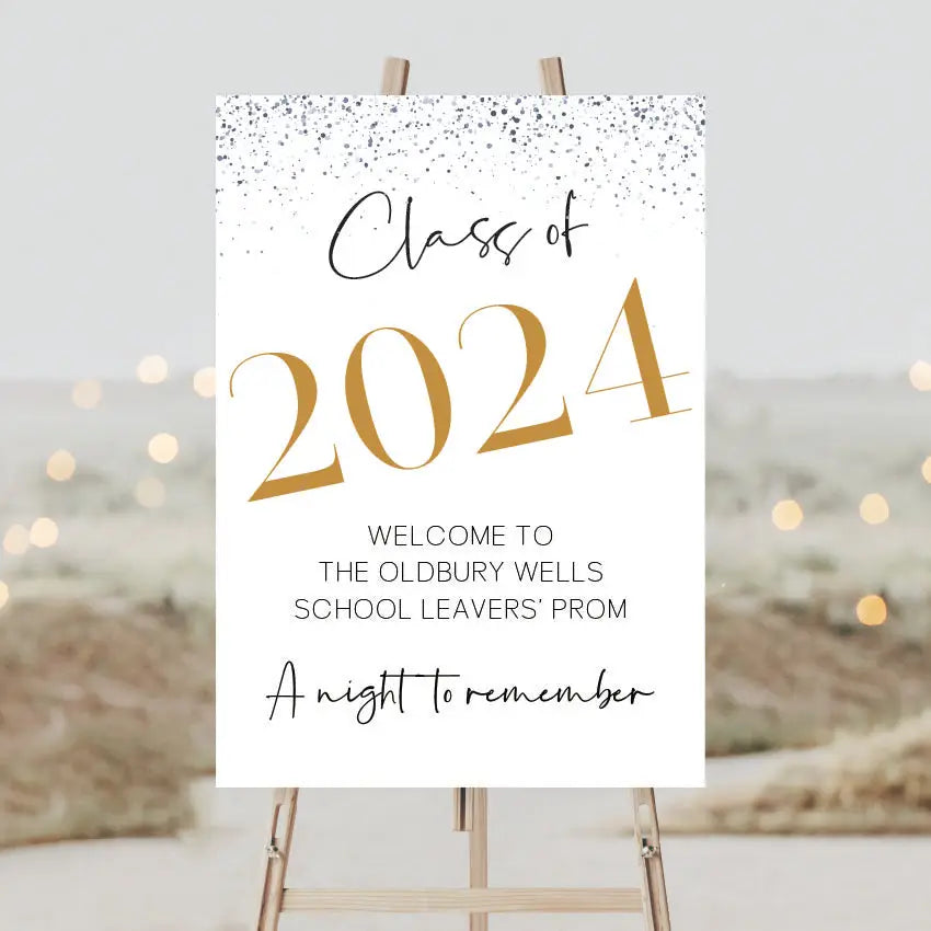 Personalised event sign - luxury welcome | custom printed signs uk
