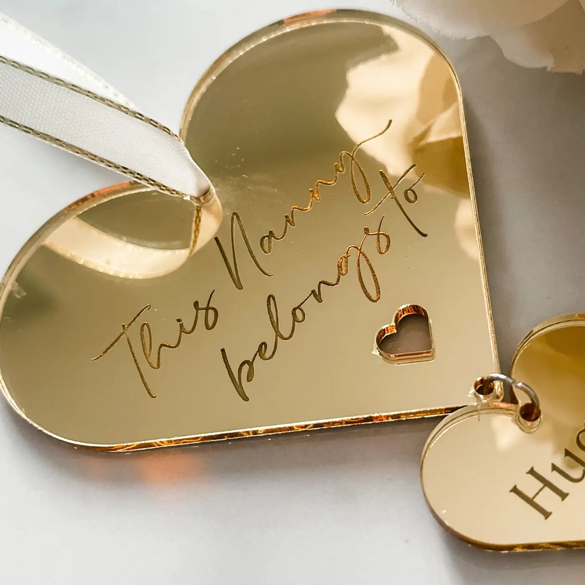 Personalised heart gift – luxury nanny | custom keepsake made in uk