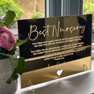 Personalised mirror card – luxury custom acrylic & wooden greeting cards