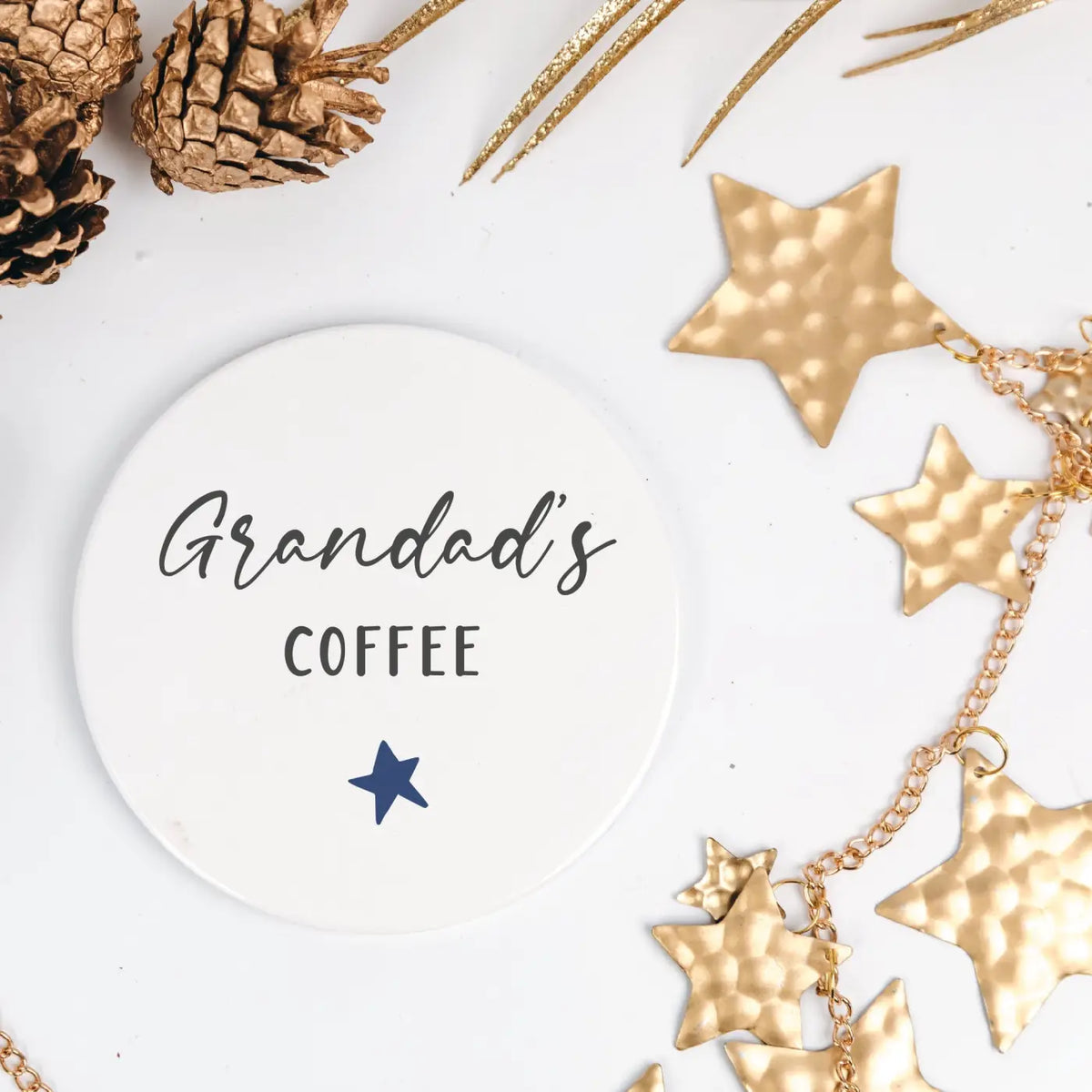 Personalised mug set – luxury ceramic custom coffee mugs for grandad & nanny gifts