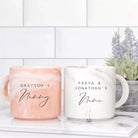 Personalised nanny mug: marble effect - dishwasher safe 14oz
