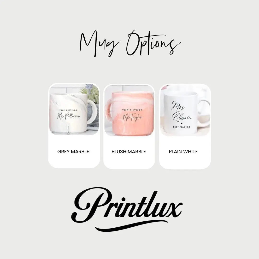 Personalised nanny mug: marble effect - dishwasher safe 14oz
