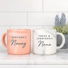 Personalised nanny mug: marble effect - dishwasher safe 14oz