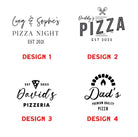 Personalised pizza board – luxury wooden cutting & serving for men