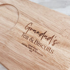 Personalised tea board – luxury biscuit & custom tray gift