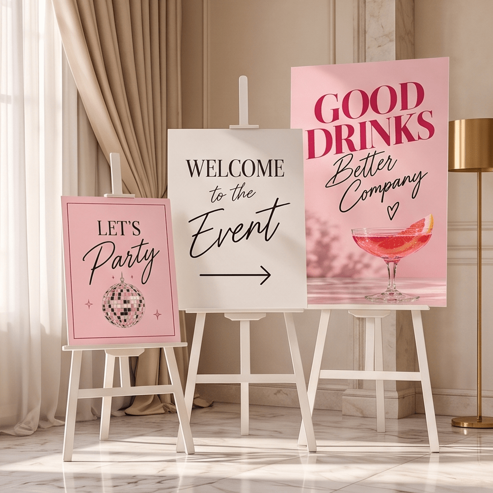 Custom printed AI artwork posters and signs for custom photo posters