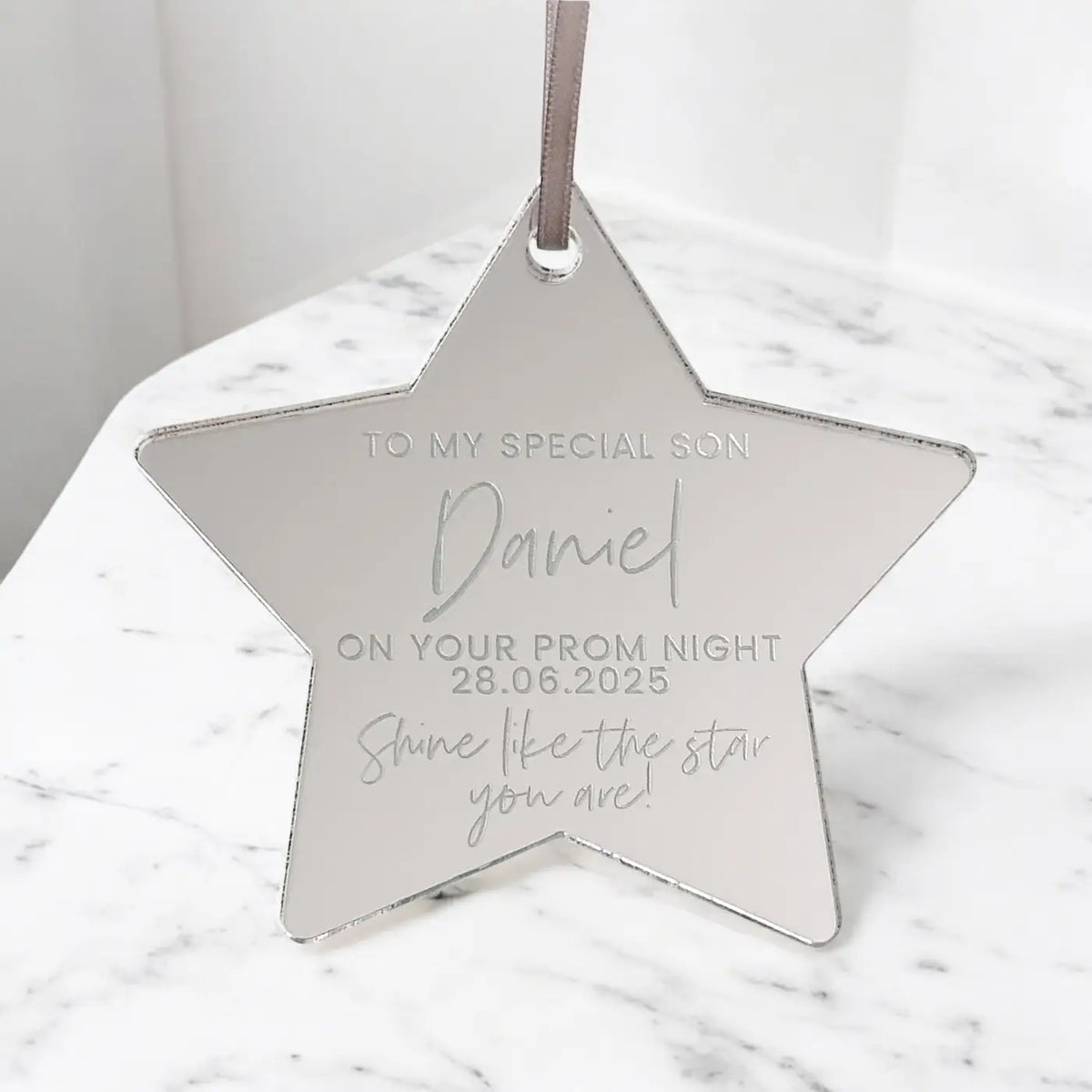 Prom star gift – luxury personalised | engraved keepsake award