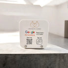 Qr nfc review sign – custom acrylic contactless feedback display | luxury plaque