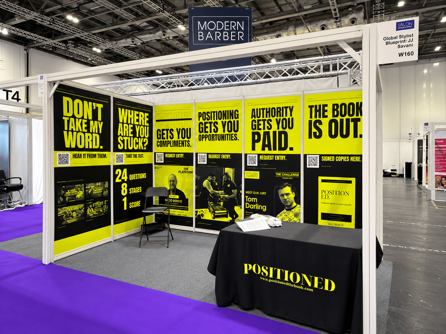 Shell Scheme Exhibition Graphics for trade show displays with bespoke design details