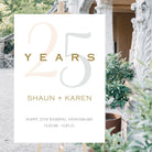 Silver wedding anniversary sign – luxury personalised event on premium foamboard